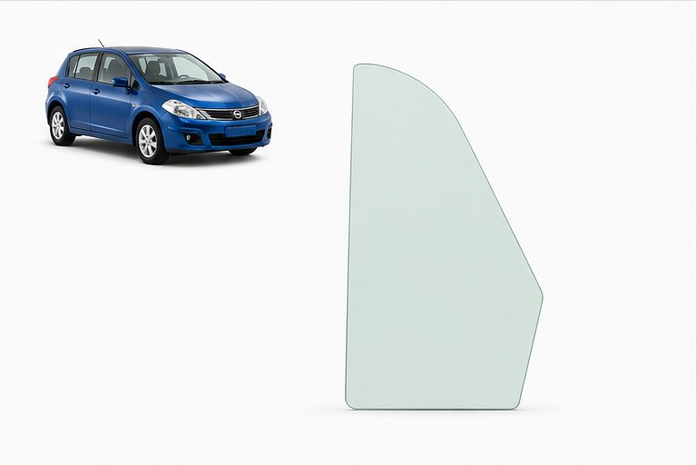 Vidrio Aleta Trasera Nissan Tiida 4P 2006-2011 Verde - AutoVidriosRobin